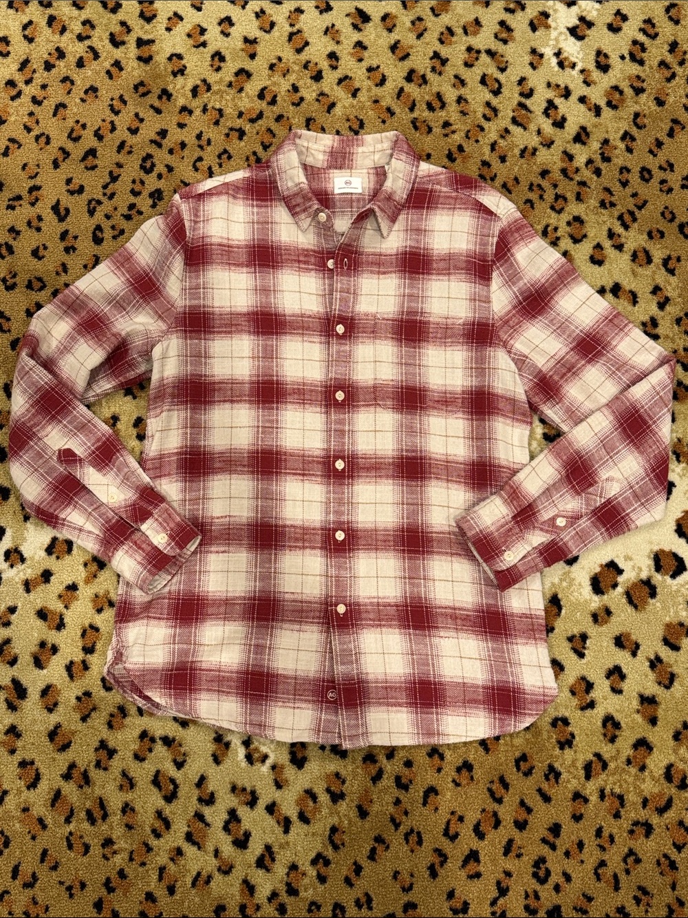 AG Jeans Mans Plaid Button-Up Shirt